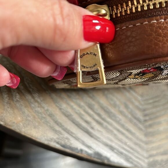 Coach Brown Crossbody Bag with Mickey Mouse Design - Picture 3 of 15